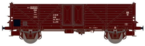 Exact-Train EX24102 - H0 - Gedeckter Güterwagen Klagenfurt Blechtür, DR, Ep. IV
